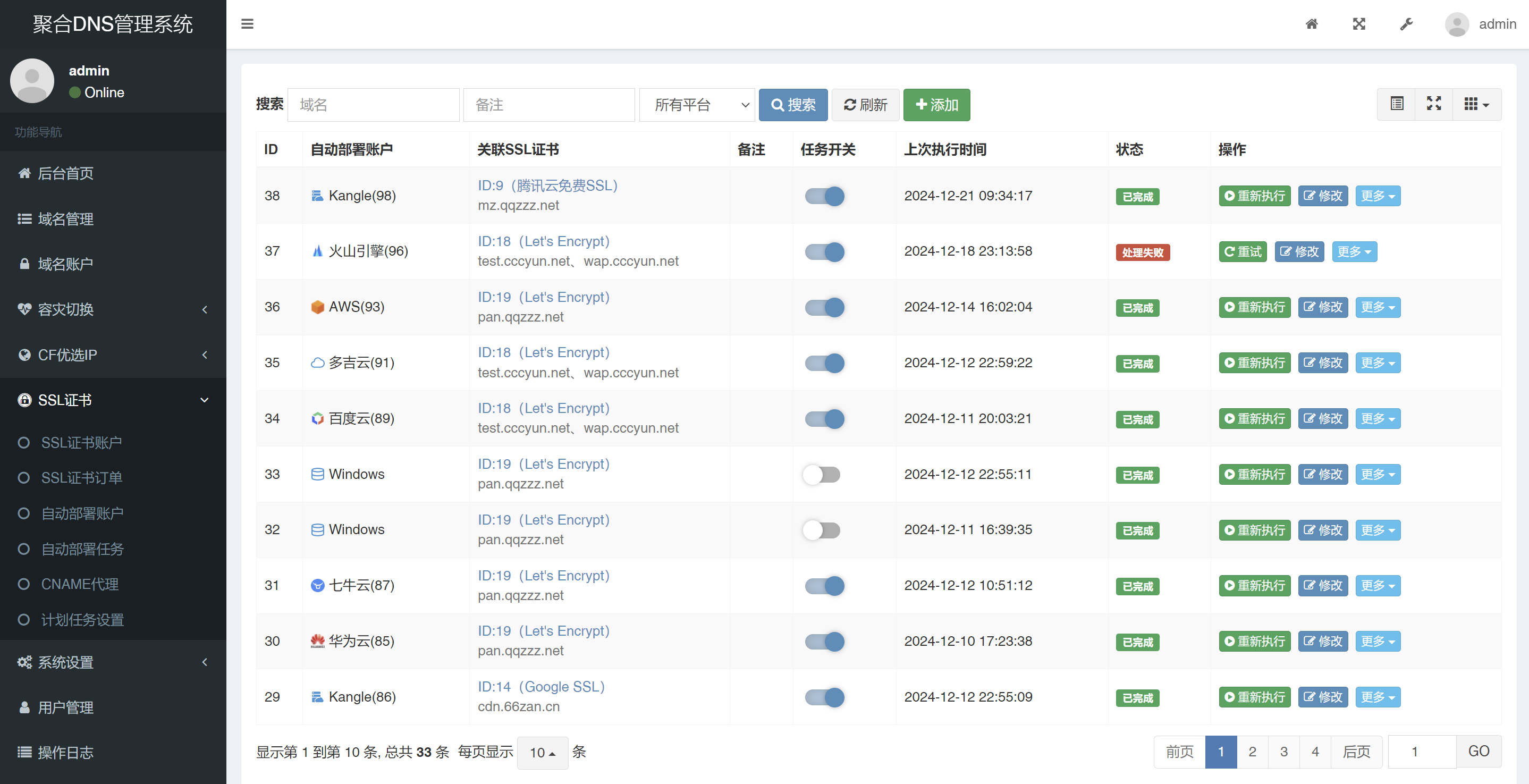 图片[3]-彩虹聚合 DNS 管理系统源码 V2.0.1：开启智能 DNS 管理与 SSL 护航新时代