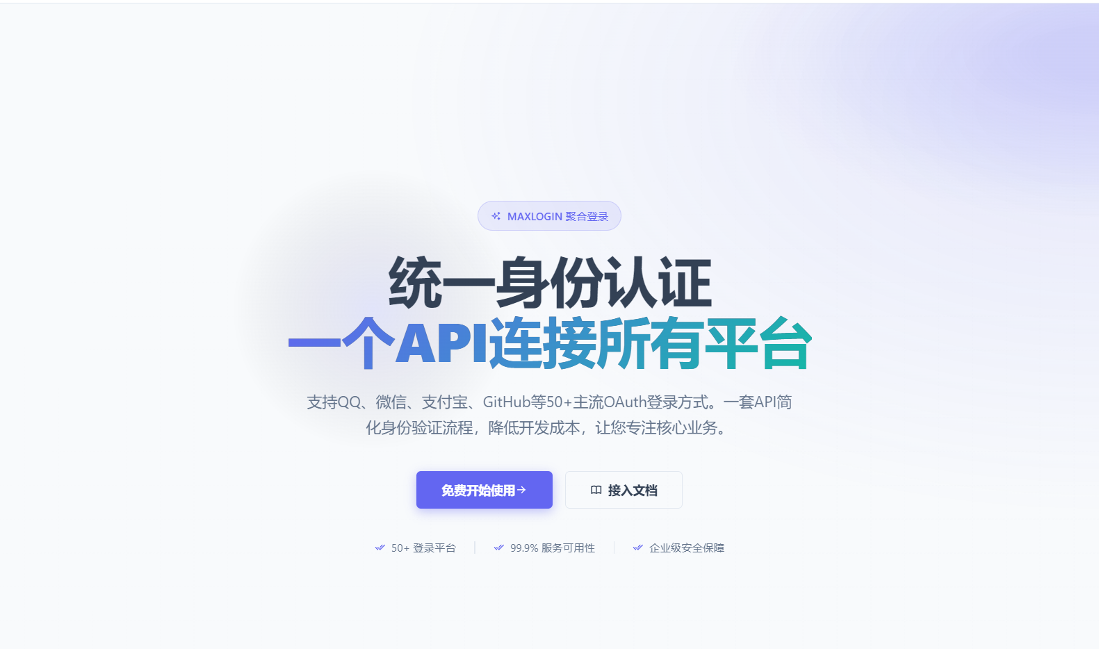 2026 全新｜聚合登录系统源码｜一站式配置全网快捷登录接口